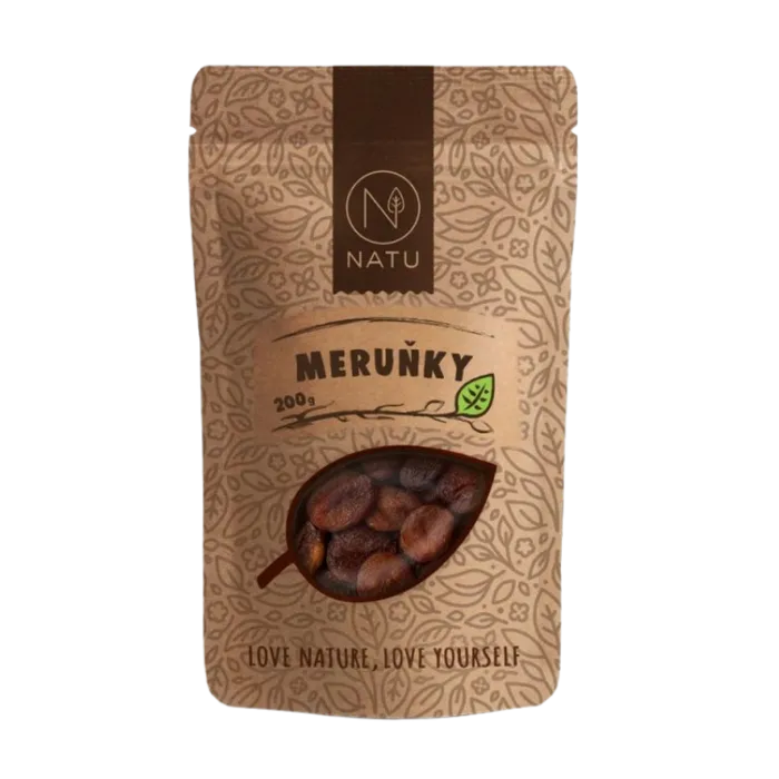 NATU Meruňky sušené celé nesířené 200 g